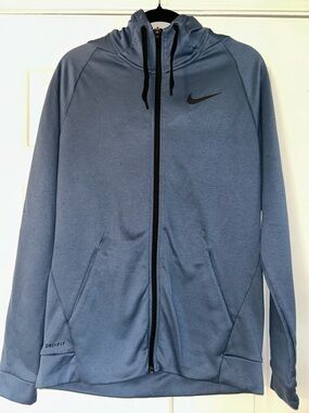 Nike Men’s Performance Full-Zip Hoodie Jacket — Slate Blue